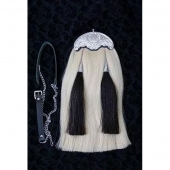 White Original Horse Hair Military Long Sporran